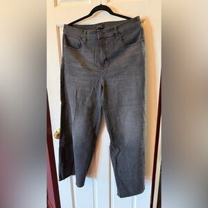 Banana Republic Charcoal Wide-Leg Jeans